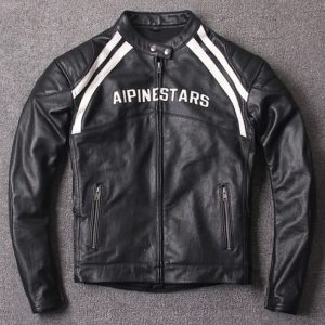 Buy Alpine Stars Road Riding Cowhide Leather Jacket - The Jacket Place