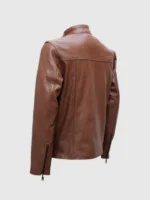 Buy Men's Elegant Brown Fashion Leather Jacket