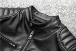 Stylish Bouncer Real Sheepskin Leather Biker Jacket for Riders