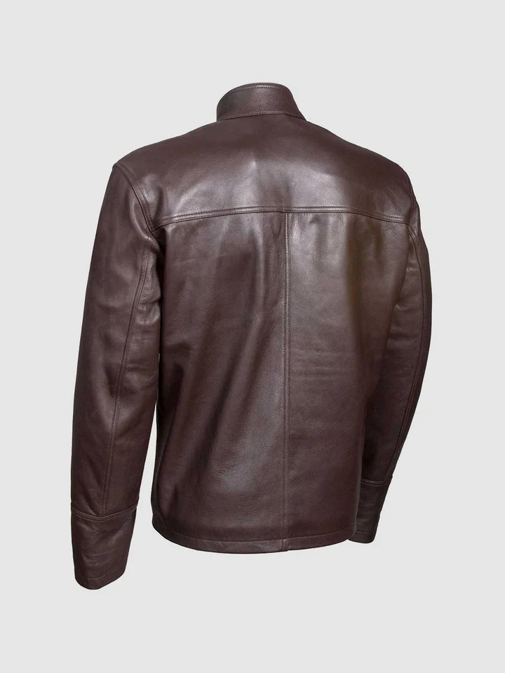 Buy Chocolate Brown Leather Jacket for Men