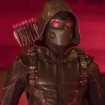 Buy Crisis on Infinite Earth X Dark Arrow's Hooded Leather Jacket with Quiver