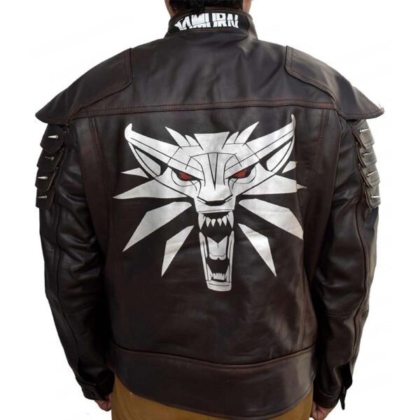 Brown Wolf School Cyberpunk Jacket for Men