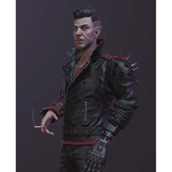 Elevate Style in Cyberpunk 2077 Dracula Studded Jacket - The Jacket Place