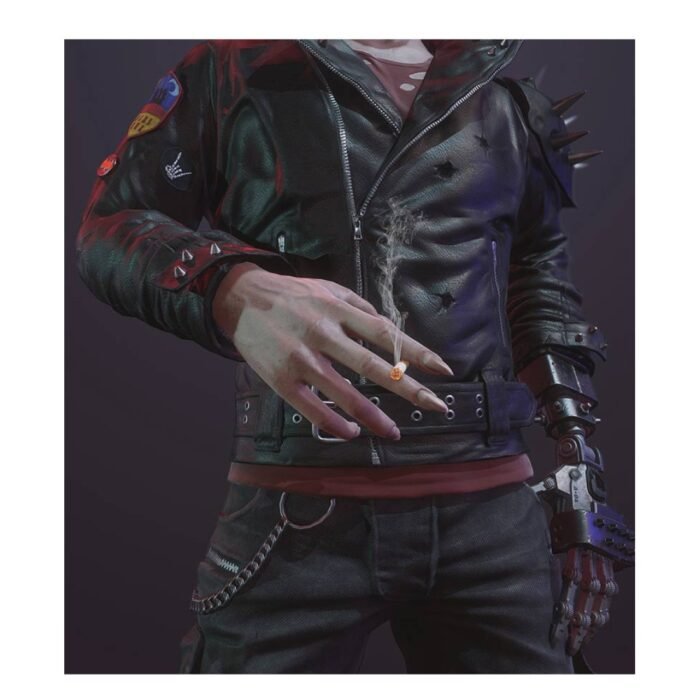 Cyberpunk 2077 Dracula Studded Jacket for Men - The Jacket Place