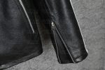 Buy Dean Black Real Cowhide Biker Leather Jacket for Men