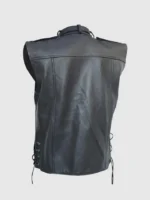 Shop Easy Wear Biker Black Men's Leather Vest