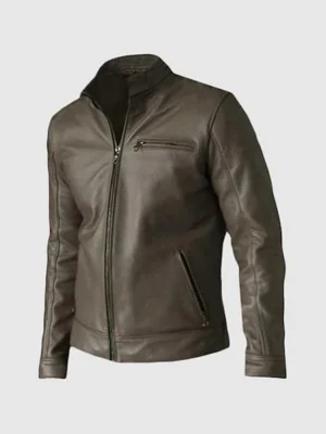 Exclusive Unique Brown Leather Jacket for Men