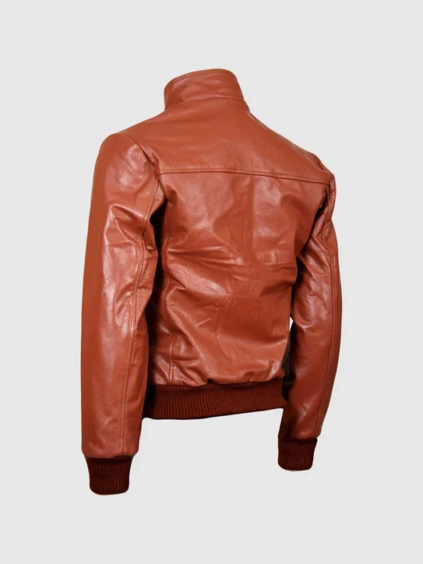 Shop Fashion Centric Tan Brown Leather Jacket for Men - The Jacket Place