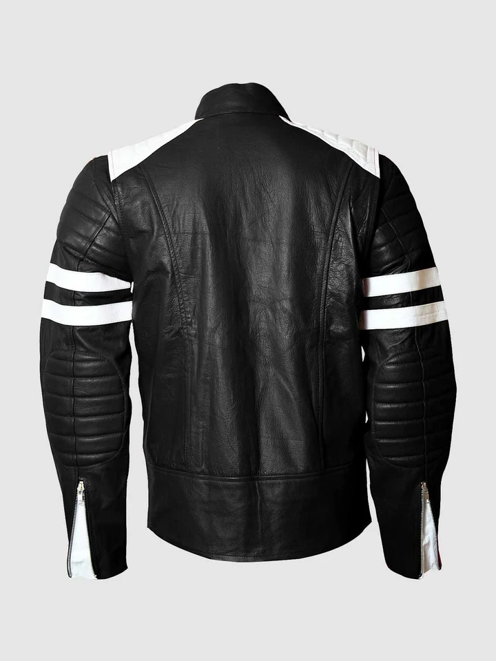 Black & White Leather Jacket