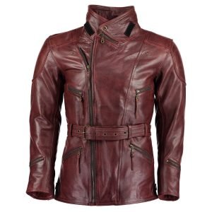 Classic Gallanto 3/4 Red Distressed Eddie Biker Leather Jacket for Men - The Jacket Place