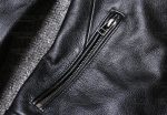 Buy Mens Ionic Genuine Cowhide Biker Leather Jacket Black