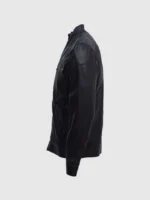 Classic Lightweight Soft Black Sheepskin Jacket for Men