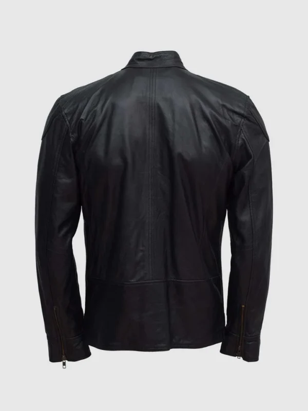 Buy Lightweight Men Soft Black Sheepskin Jacket