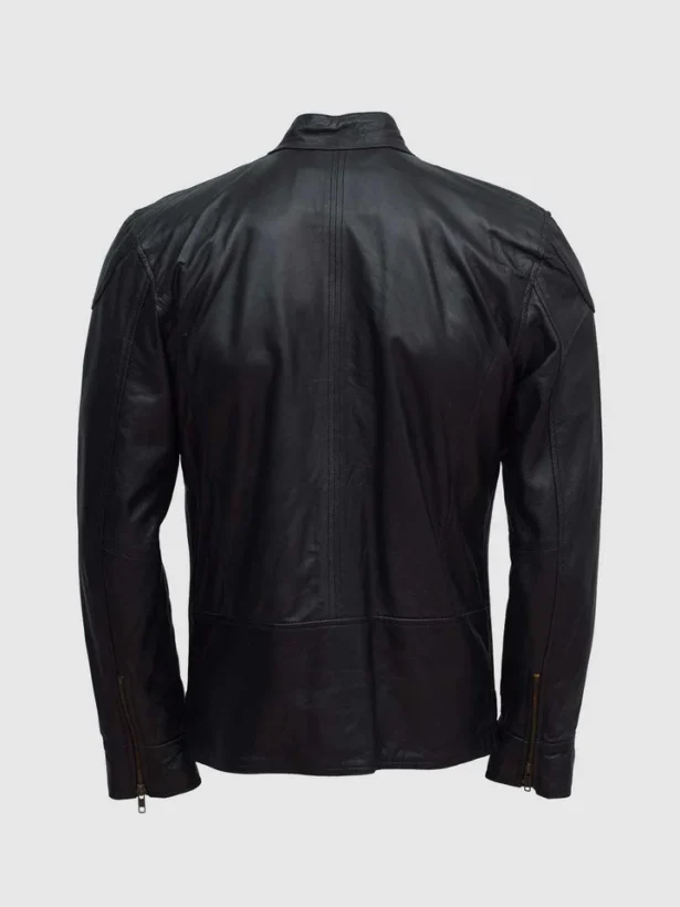 Buy Lightweight Men Soft Black Sheepskin Jacket