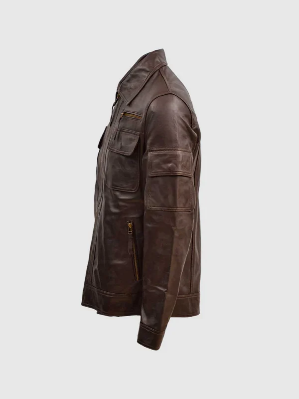 Buy Brown Sheep Leather Jacket for Men