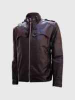 Elevate Style in Men's Versatile Brown Biker Leather Jacket