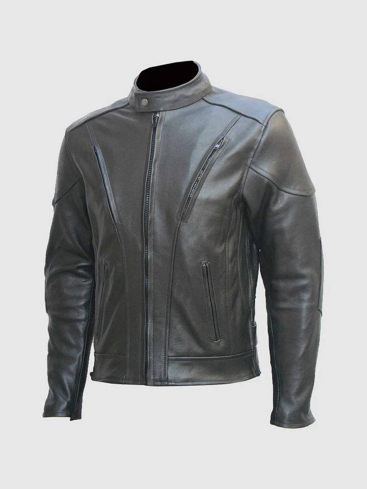 Buy Black Motorcycle Leather Jacket for Men