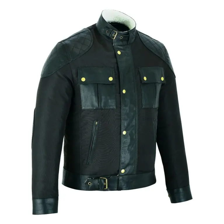 300D Taslan Quilted Genuine Sheepskin Jacket