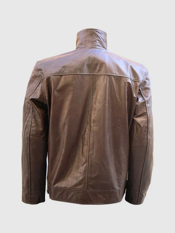 Buy Brown Biker Leather Jacket for Men