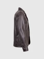 Buy 2 Button Brown Leather Blazer for Men