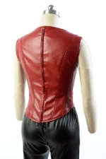 Classic Red Captain America Scarlet Witch Trench Coat - The Jacket Place
