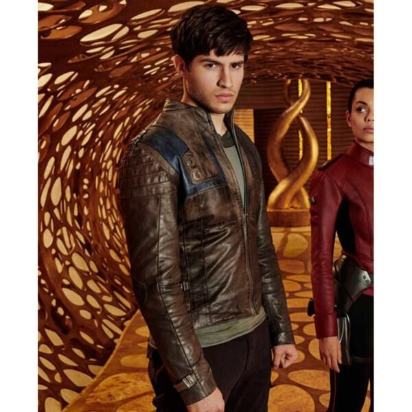 Cameron Cuffe Krypton Leather Jacket Front