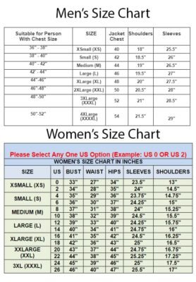 Size Chart - The Jacket Place