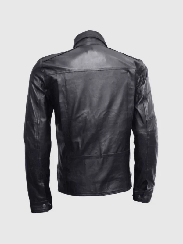 Best Slim Fit Biker Black Leather Jacket