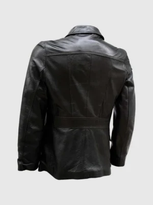 Mens Black Soft Winter Wear Leather Jacket