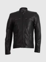 Men's Cafe Racer Jacket in Black