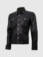 Buy Summer Jacket - Leather Shirt in Black