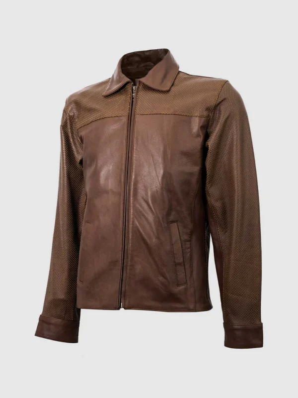 Buy Summer Jacket - Vintage Leather Jacket in Tan