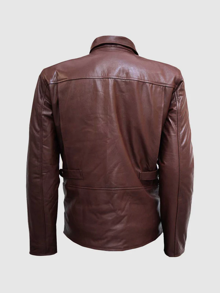 Super Unique Brown Leather Jacket