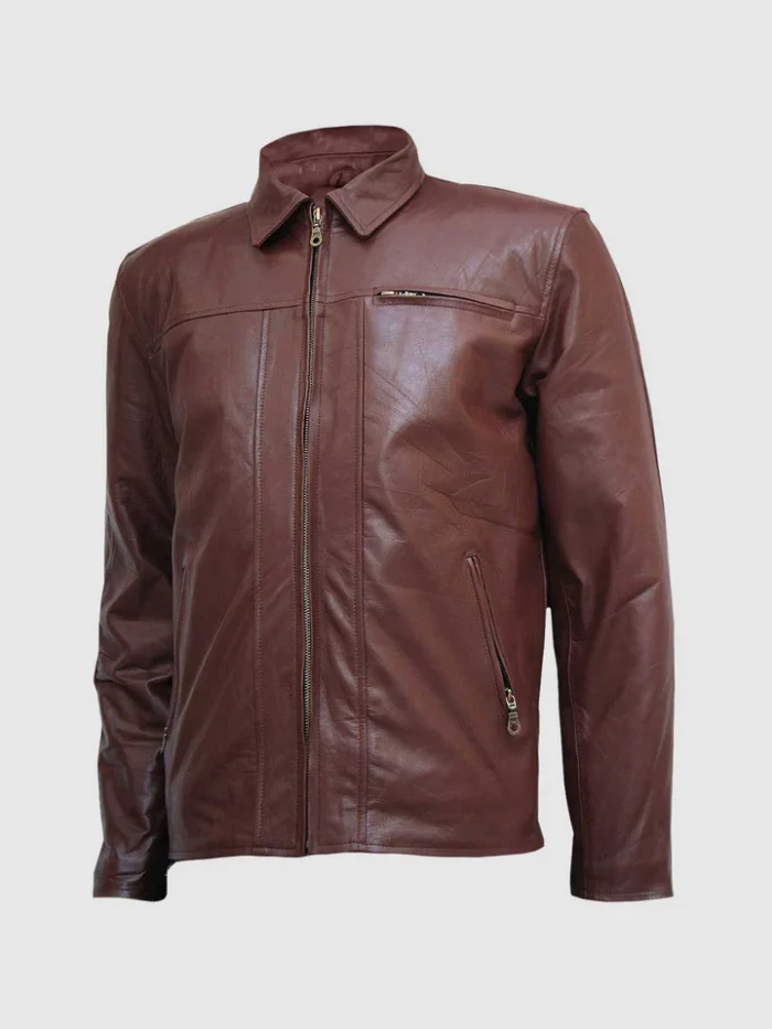 Buy Super Unique Brown Leather Jacket for Men