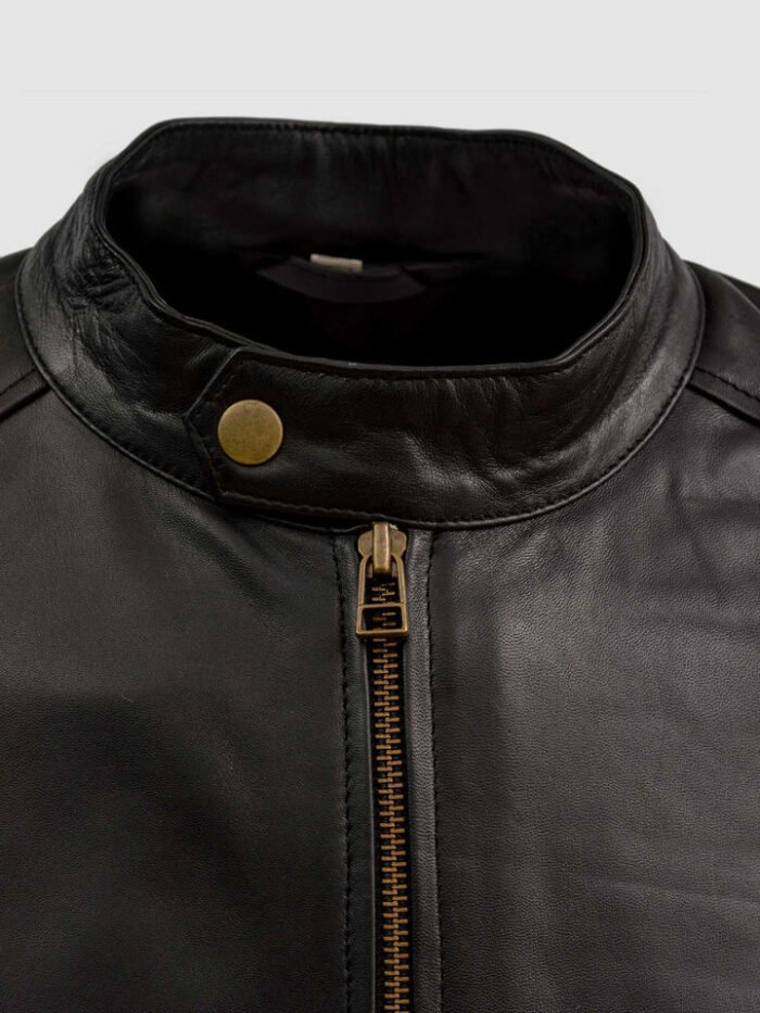 Timeless Sheep Black Leather Jacket for Bikers