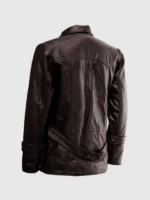 Buy Brown Leather Reefer Jacket for Men - The Jacket Place