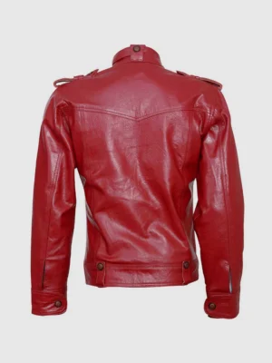 Top-Grade Men's Burgundy Leather Jacket