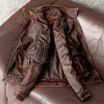 Brown Vintage Genuine Cowhide Leather Jacket for Men