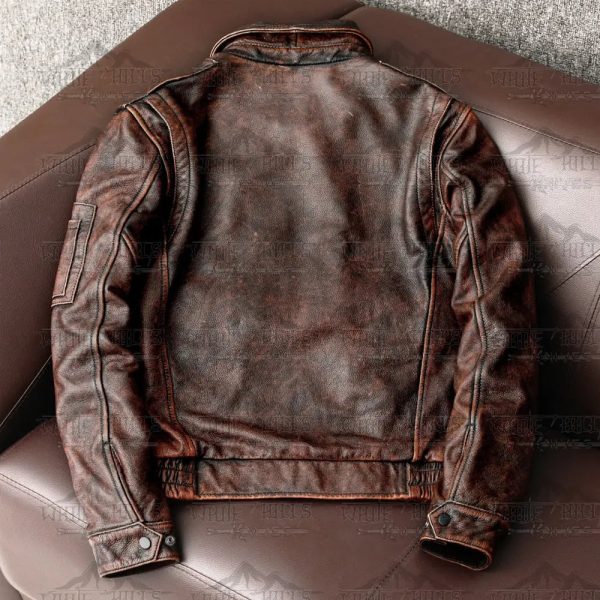 Men's Vintage Genuine Cowhide Leather Jacket - The Jacket Place