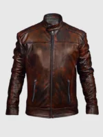 Buy Vintage Leather Waxed Jacket For Men