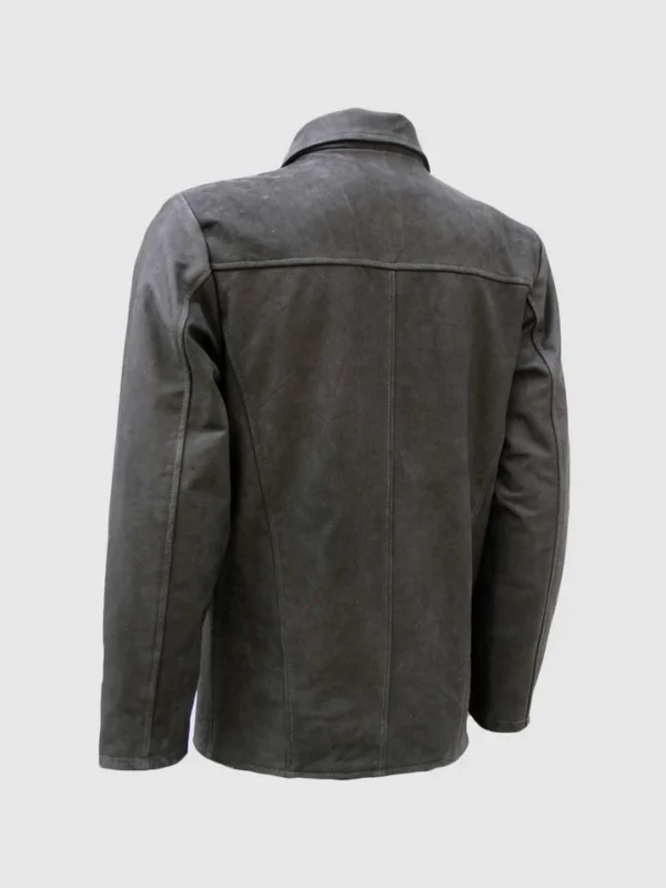 Classic Vintage Style Nubuck Leather Jacket for Men