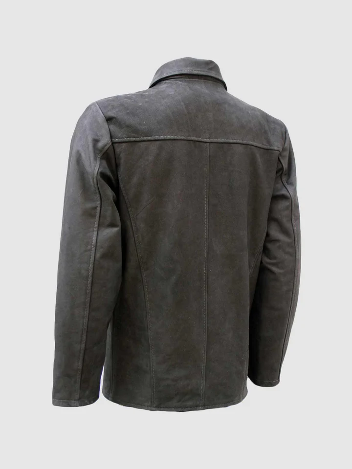 Classic Vintage Style Nubuck Leather Jacket