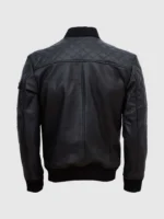 Shop Work Wear Black Bomber Leather Jacket- Lavoro